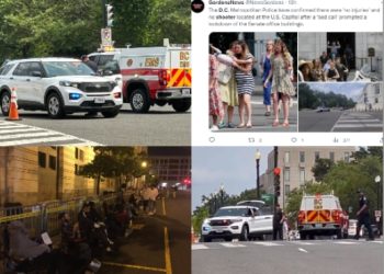 “상원 건물에 총격범 있다”대피소동…트럼프 법원 출두 앞두고 D.C. 비상(영상)