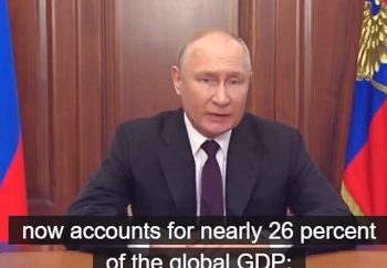 푸틴, 브릭스서 “탈달러화 탄력…되돌릴 수 없는 흐름”