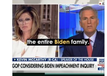 매카시 의장 “바이든 탄핵조사 자연스러운 수순”(영상)