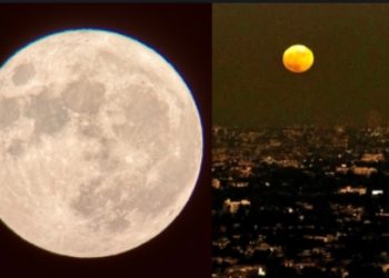 LA 하늘 떠오른 ‘슈퍼 블루문’..See you in 2037