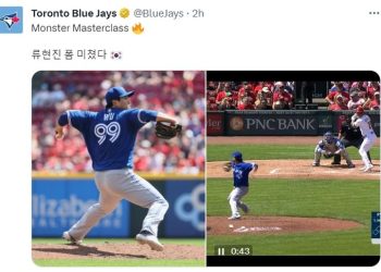 “류현진 폼 미쳤다”…류현진에 찬사 쏟아져