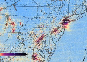 나사, 북미지역 위성 관측 공기 오염 데이터 첫 공개