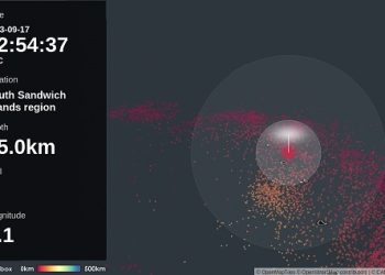 대서양 사우스 샌드위치제도에서 규모 5.1 지진