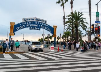 도주하다 산타모니카 피어에 갇힌 마리화나 운전자