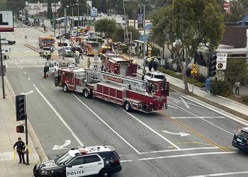패사디나 교차로서 열차와 차량 충돌