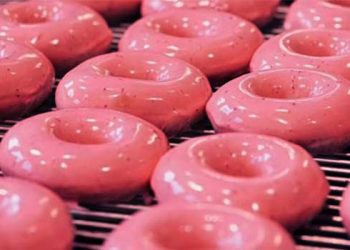 크리스피 크림 딸기 글레이즈드 도넛.. 잠시만 안녕