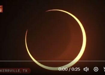 ‘불의 고리’ 금환일식 관측…텍사스, 캘리포니아 등 서부지역(영상)