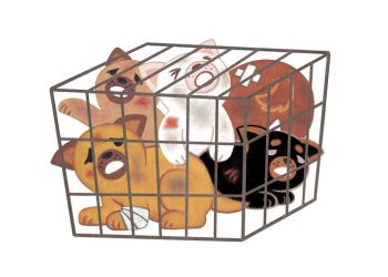 개 170마리, 쓰레기와 함께 집에 방치