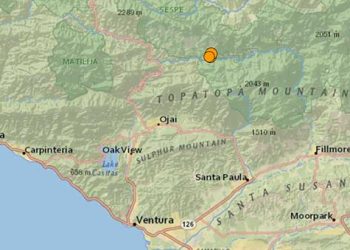 벤추라 카운티 오하이 지역에서 지진 발생