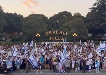 베벌리힐스 이스라엘 지지 대규모 시위(영상)