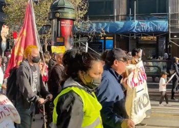 APEC 개막 샌프란시스코 시위대 총집결 (영상)