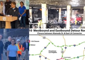 (2보) 교통대란 불가피..10번 Fwy 우회로, 재택근무 권고(영상)