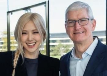 블랙핑크 로제, 팀쿡 애플 CEO와 투샷 ‘깜짝’