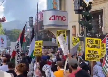 [블프] LA 더그로브몰  대규모 친팔레스타인 시위…큰혼잡(영상)