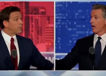 민주-공화 미래 대결…뉴섬 vs.디샌티스 불꽃 토론 화제(영상)