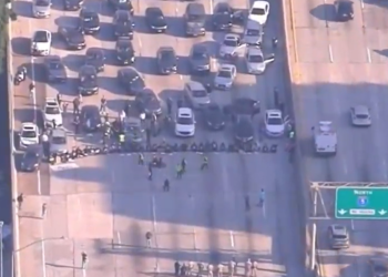 유대인단체 110번 Fwy 점거 “이스라엘 지원 중단”요구(영상)