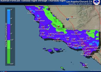 다음 주 남가주 겨울폭풍 영향권 .. 18일부터 일주일 내내 비