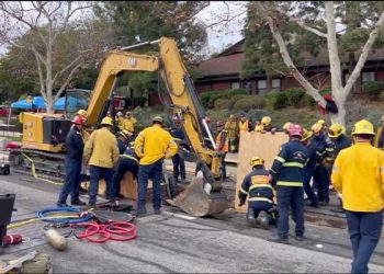 OC 도로 지하공사 현장인부 사망…머리 위 공구 떨어져
