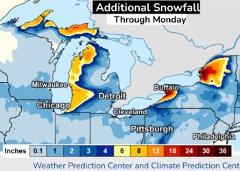미 전국 북극 한파, 동사자 속출…일부  체감온도 영하 56도 급락