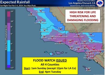 3일 밤 폭우 쏟아진다, 최대 12인치 … 홍수주의보 발령