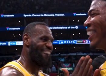 레이커스 ‘르브론 34득점 맹활약’, LA 더비 역전승(영상)