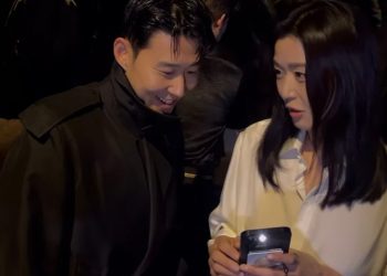 손흥민, 런던 버버리 행사 전지현과 만나