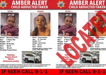 오렌지 카운티 앰버 알럿 ….엄마가 2살 아이 유괴범이었다