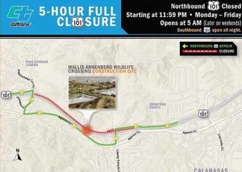 101번 Fwy 세계최대 생태다리 공사 중…일부구간 차단