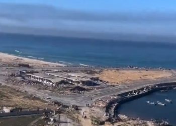 미군 선박, 가자 해상다리 만들 자재싣고 출발(영상)