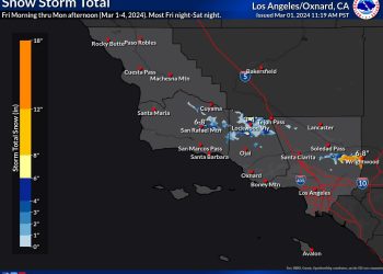 주말 최대 3인치 비…산간지역 강풍 동반 폭설 최대 12인치
