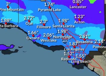 남가주 전역 이번 주말 비 더 온다…최대 3인치