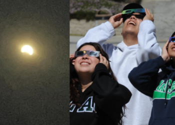 ‘7년 만에 펼쳐진 우주쇼’ 개기일식에 탄성…LA선 부분일식(영상)