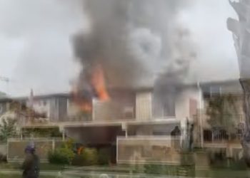 가디나 대형 아파트 단지 화재 …. 소방관 등 5명 부상