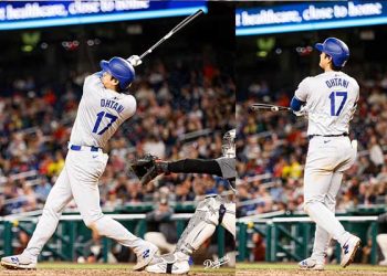 시속 118.7 마일 타구 ‘괴력’ 오타니, 6호 홈런 작렬