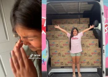 [화제] 까르보 불닭면 1000상자 선물 받은 텍사스 소녀(영상)