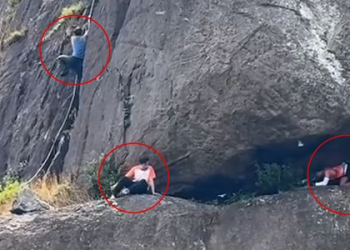 목숨 건 인생샷…출입 금지 절벽 맨손 등반