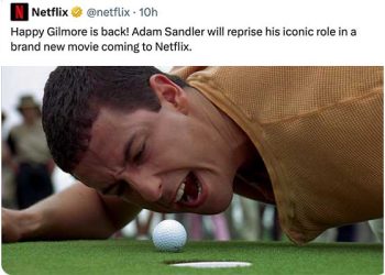 샌들러 그 영화 ‘해피 길모어’, 속편 나온다