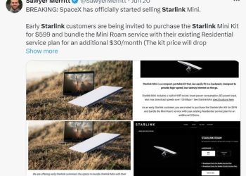 스페이스X, 백팩 크기 위성 인터넷 단말기 출시…”세상 바꿀 제품”