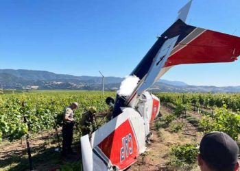 산타바바라 와이너리에 경비행기 추락.. 조종사 중상