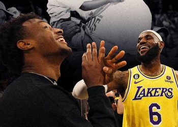 NBA 최초 부자가 한솥밥…르브론 아들 레이커스행