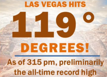 생명 위협 폭염…라스베거스, 5일 연속 115도 넘는 신기록