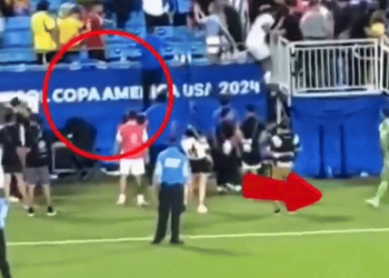 ‘손흥민 인종차별’ 벤탄쿠르, 이번엔 물병 투척(영상)