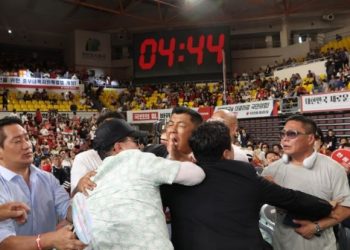 원희룡-한동훈 지지자 충돌 … “한동훈 배신자” 외치고 육탄전