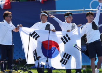 양궁 남자 단체도 금메달 … 프랑스 꺾고 3연패