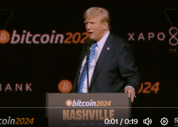 7만달러 근접 비트코인, 트럼프 연설이전 가격하락(영상)