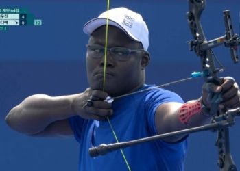 1점 쏜 아프리카 양궁 선수 “한국 고마워요” … 왜?