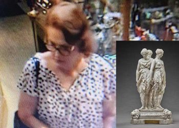 실비치 골동품 절도범은 백인 중년여성 “제보하세요”