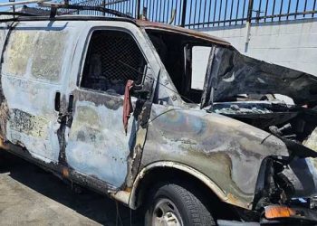 훔쳐 간 페인트공 밴차량, 불에 탄 채 버려져 ..”생계막막”