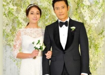 웨딩사진 앳된 모습…이민정·이병헌, 벌써 결혼 11주년