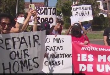 한인타운 세입자들, 주인 집 찾아가 항의 시위 … “주방 물 새고, 쥐∙벌레 득실”